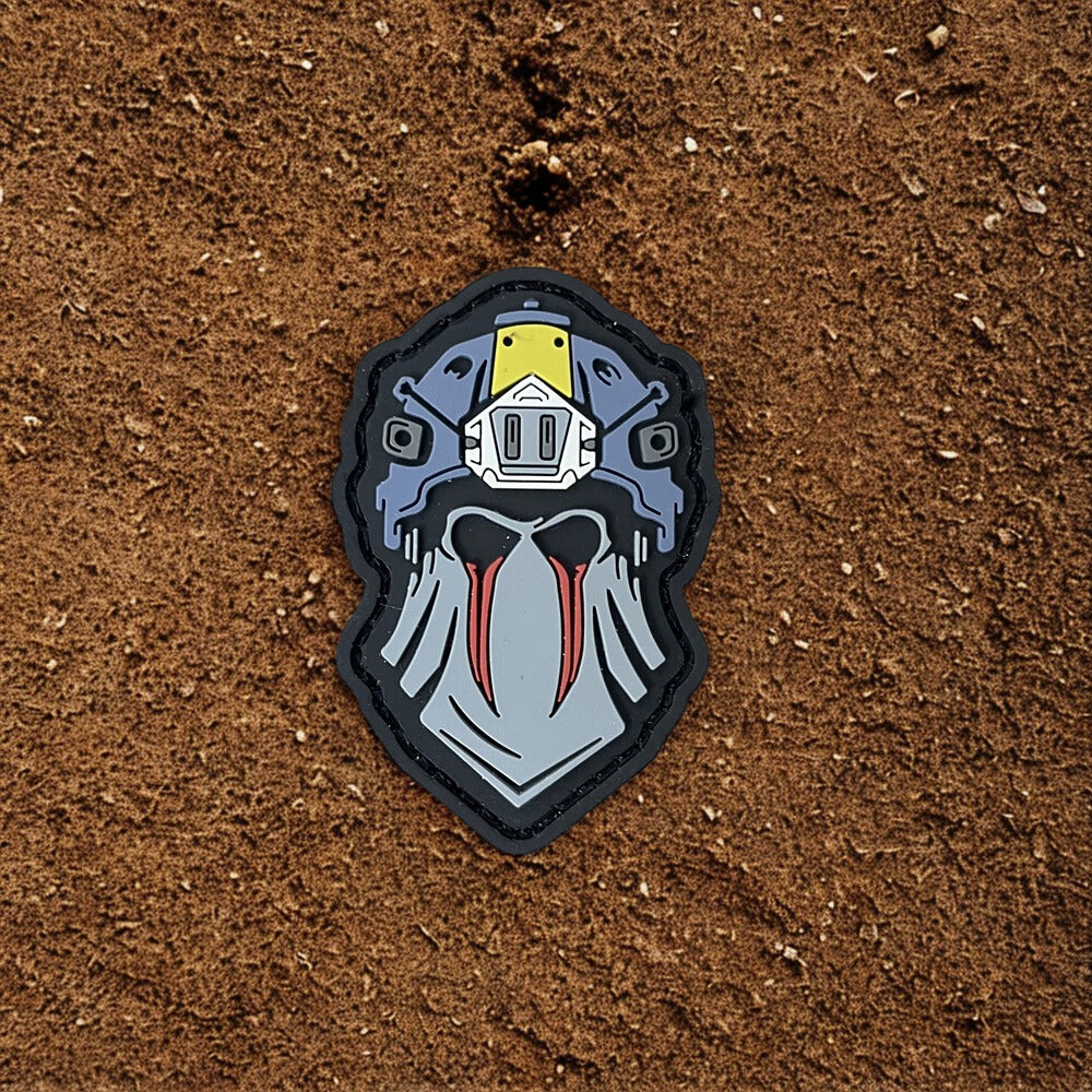 Patch "Skull Opérateur" avec Visière - Écusson Tactique en PVC 3D