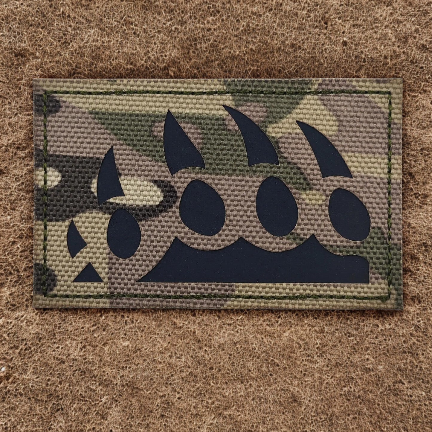 Patch Griffe d'Ours Laser-Cut - Écusson Tactique Camouflage