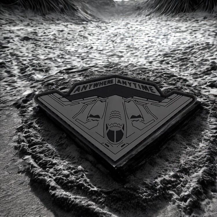 Patch Bombardier Furtif B-2 "Spirit" - Écusson d'Aviation en PVC 3D