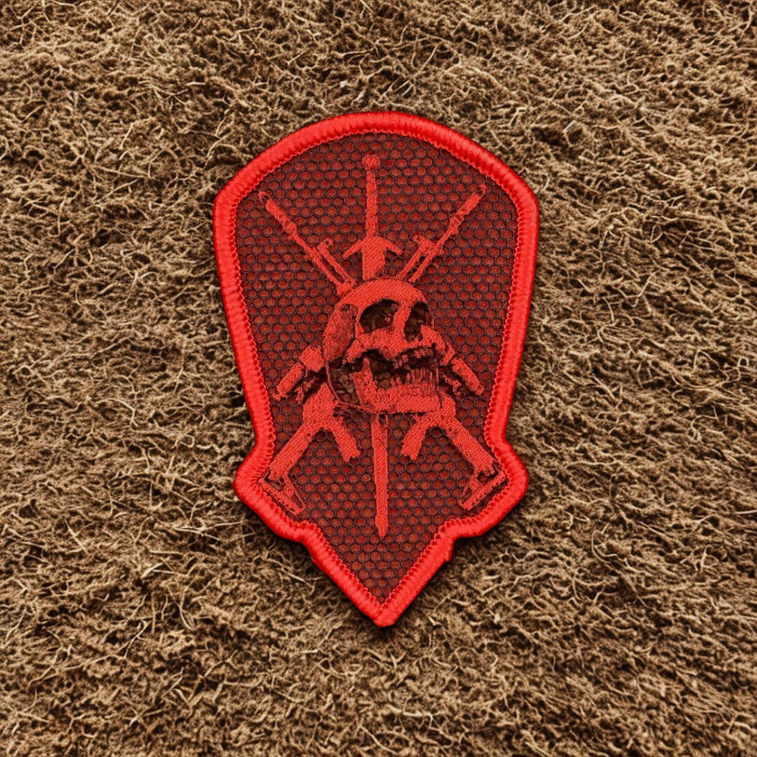 Patch "Blason de la Mort" - Écusson Tactique avec Tête de Mort