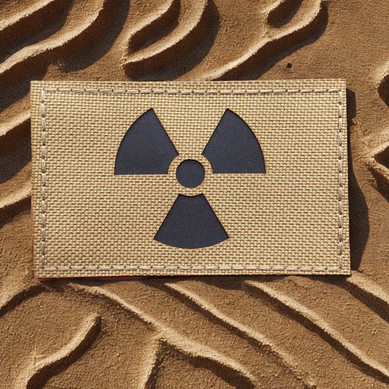 Patch IR Radioactif - Écusson de Danger Nucléaire Infrarouge