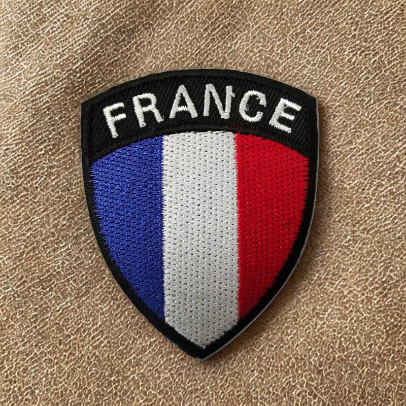 Patchs Drapeau Français Brodés - Écussons Tricolores Classiques