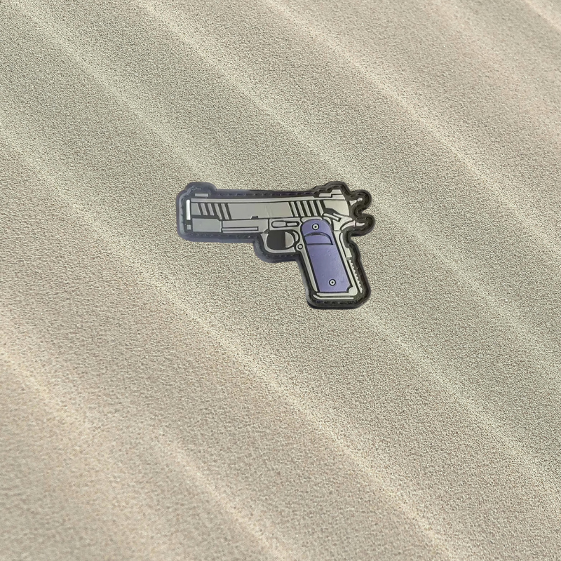 Patch Pistolet 1911 - Écusson du Colt .45 ACP en PVC 3D