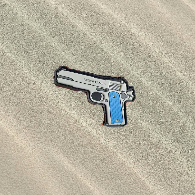 Patch Pistolet 1911 - Écusson du Colt .45 ACP en PVC 3D