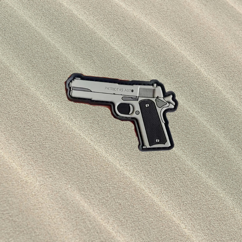 Patch Pistolet 1911 - Écusson du Colt .45 ACP en PVC 3D