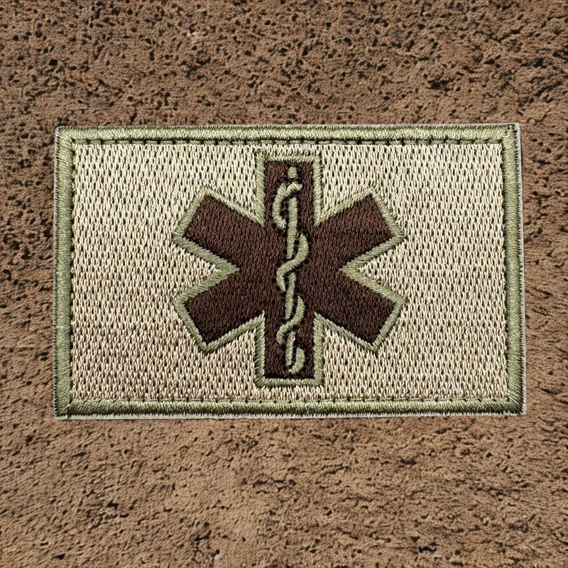 Patch Médical IR "Étoile de Vie" - Écusson Infrarouge Tactique
