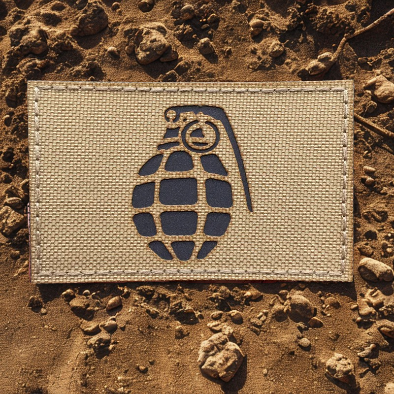 Patch IR Grenade "Ananas" - Écusson Tactique Infrarouge