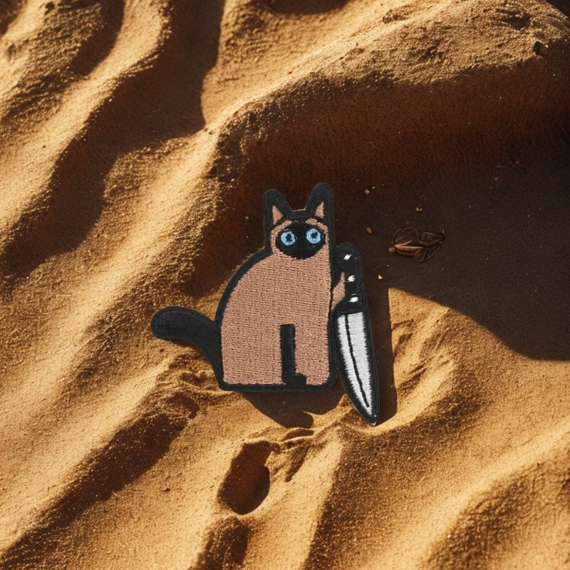 Patch Moral "Chat de Combat" - Insigne Mignon mais Psycho