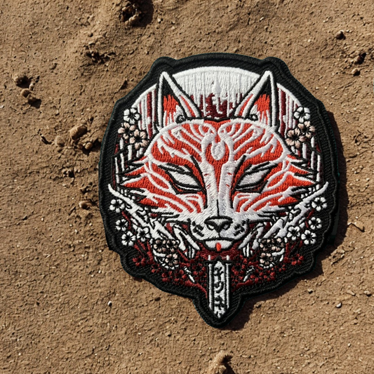 Patch Masque de Renard Kitsune - Écusson du Folklore Japonais