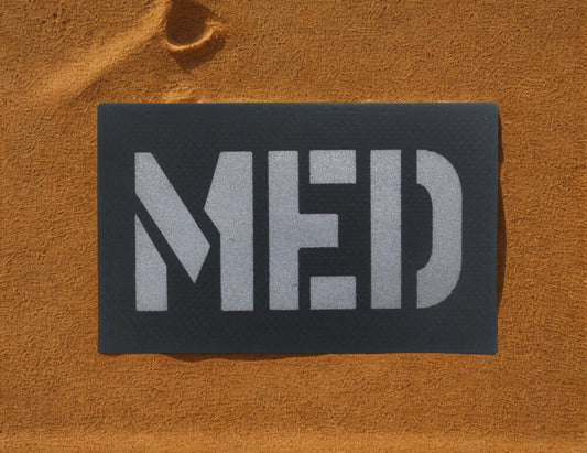 Patch "MED" Réfléchissant - Insigne Médical Tactique PVC