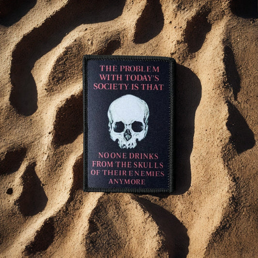 Patch Moral "Skulls of their Enemies" - Écusson Humour Noir Brodé