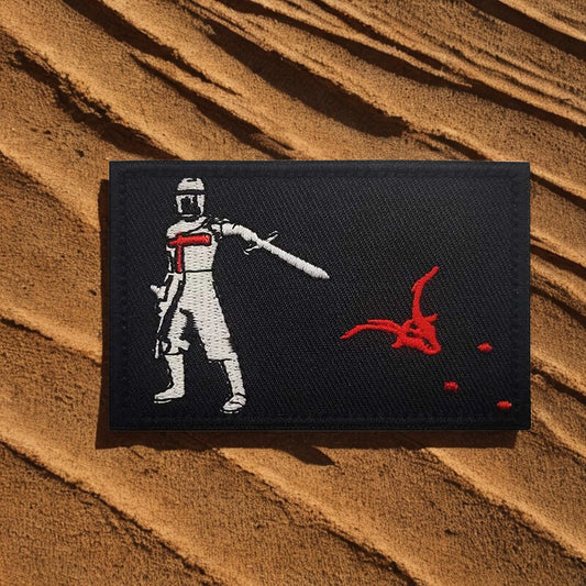Patch du Chevalier Croisé - Écusson Moral "Deus Vult"
