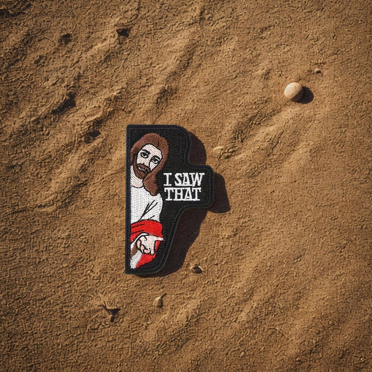 Patch Moral "I Saw That" - Écusson Humoristique de Jésus