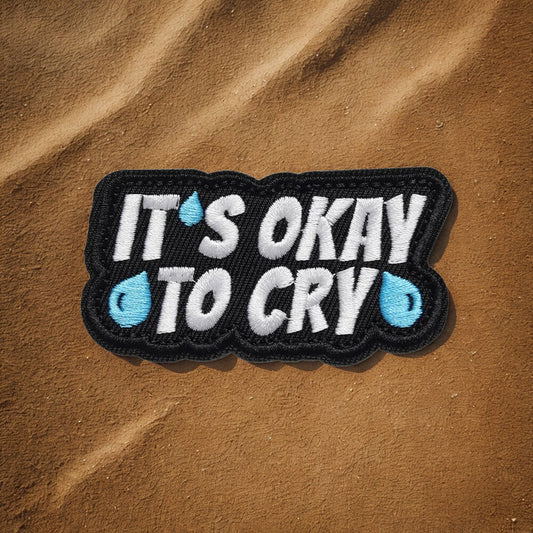 Patch Moral "It's Okay To Cry" - Écusson de Soutien Émotionnel