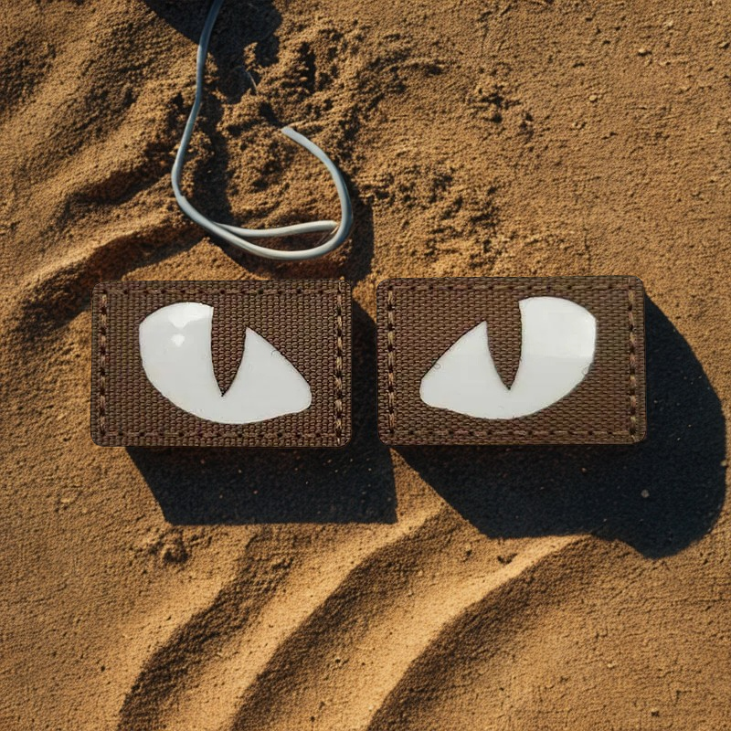 Patch "Yeux de Prédateur individuelle" Tactiques - Écusson Réfléchissant & Phosphorescent