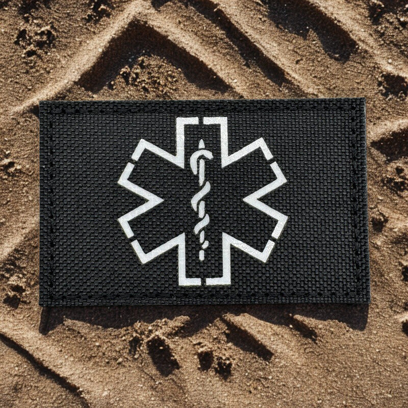 Patch Médical IR "Étoile de Vie" - Écusson Infrarouge Tactique