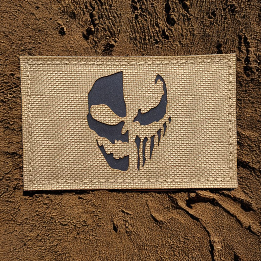 Patch IR Moral "Skull Fragmenté" - Écusson Tactique Infrarouge
