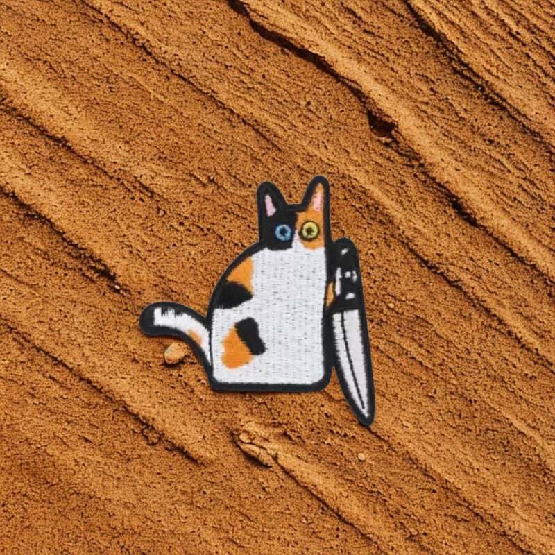 Patch Moral "Chat de Combat" - Insigne Mignon mais Psycho