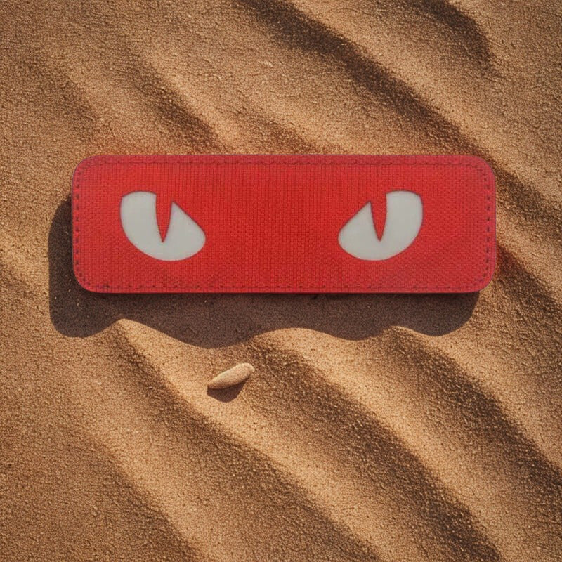 Patch "Yeux de Prédateur" Tactiques - Écusson Réfléchissant & Phosphorescent