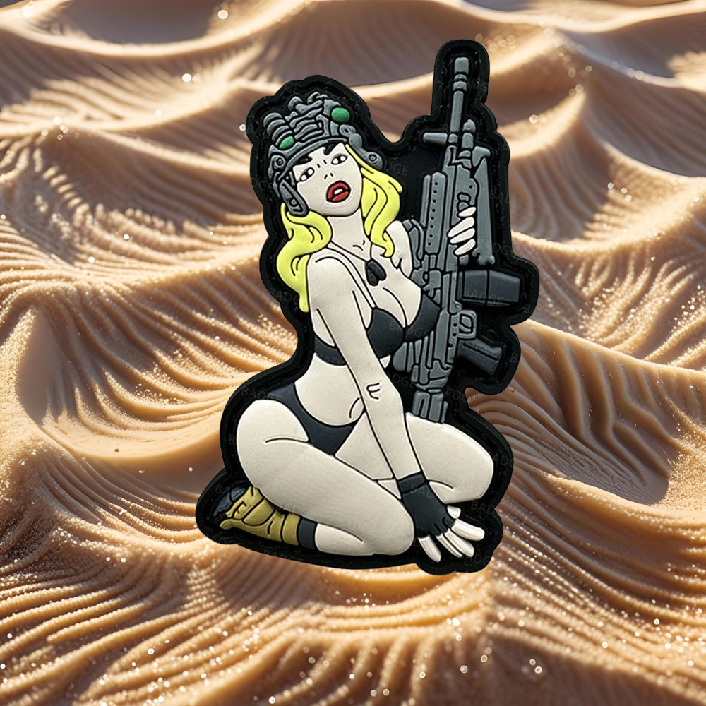 Patchs Pin-up "Nose Art" - Collection d'Écussons Rétro et Militaires