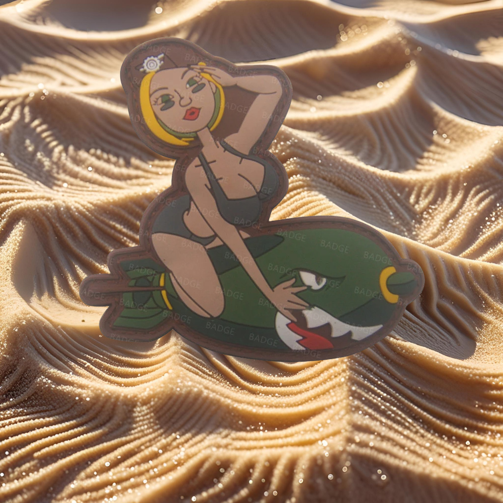 Patchs Pin-up "Nose Art" - Collection d'Écussons Rétro et Militaires