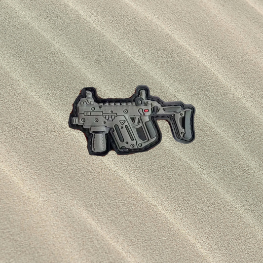 Patch Kriss Vector - Écusson de Pistolet-Mitrailleur Futuriste en PVC 3D