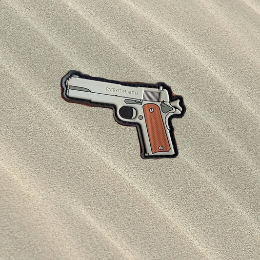 Patch Pistolet 1911 - Écusson du Colt .45 ACP en PVC 3D