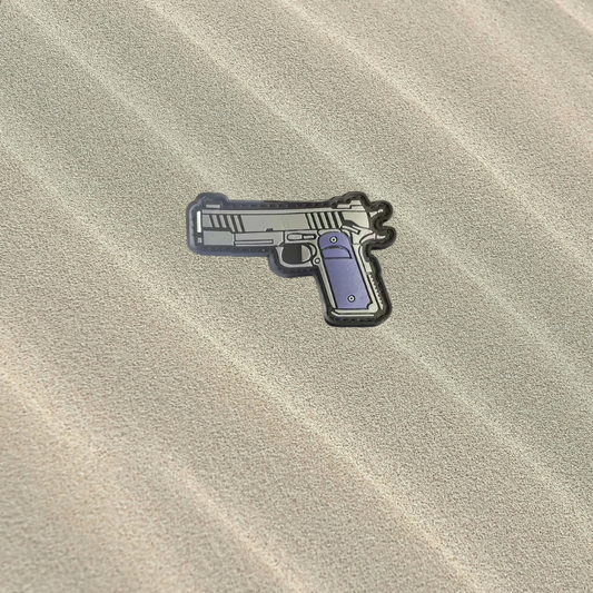 Patch Pistolet 1911 - Écusson du Colt .45 ACP en PVC 3D