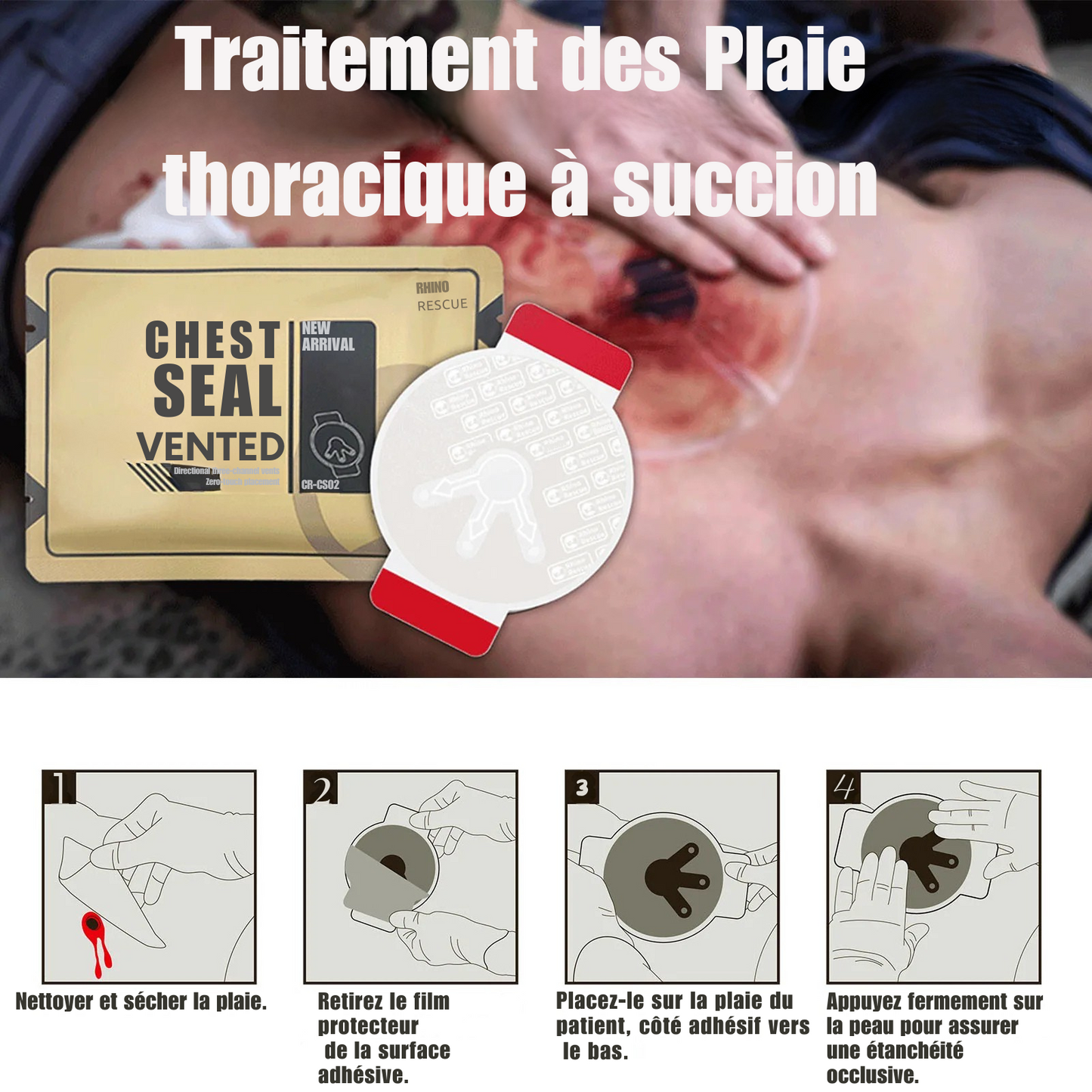 Trousse de Premiers Soins (TIC) Militaire Complète - Kit IFAK Garni