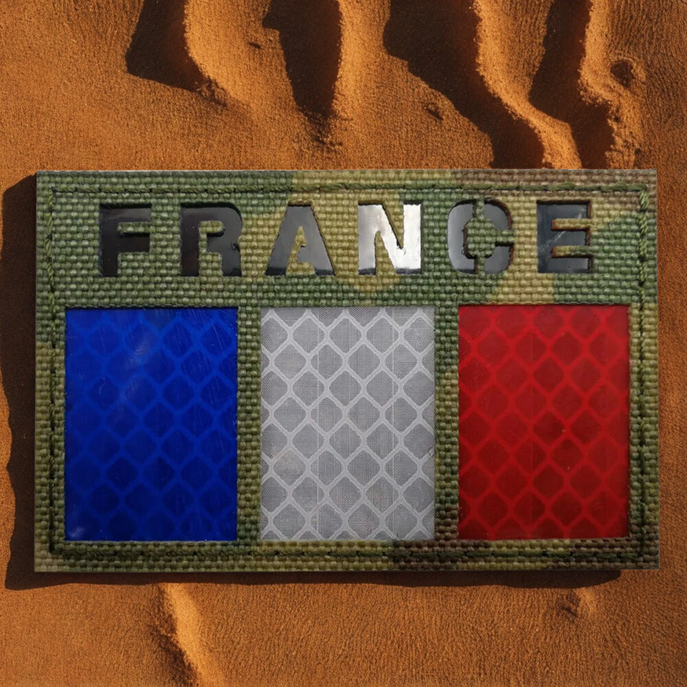 Patch PVC Drapeau Français - Écusson Tactique 3D Moderne