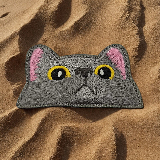 Patch Moral Chat Observateur - Insigne Tactique Brodé & PVC