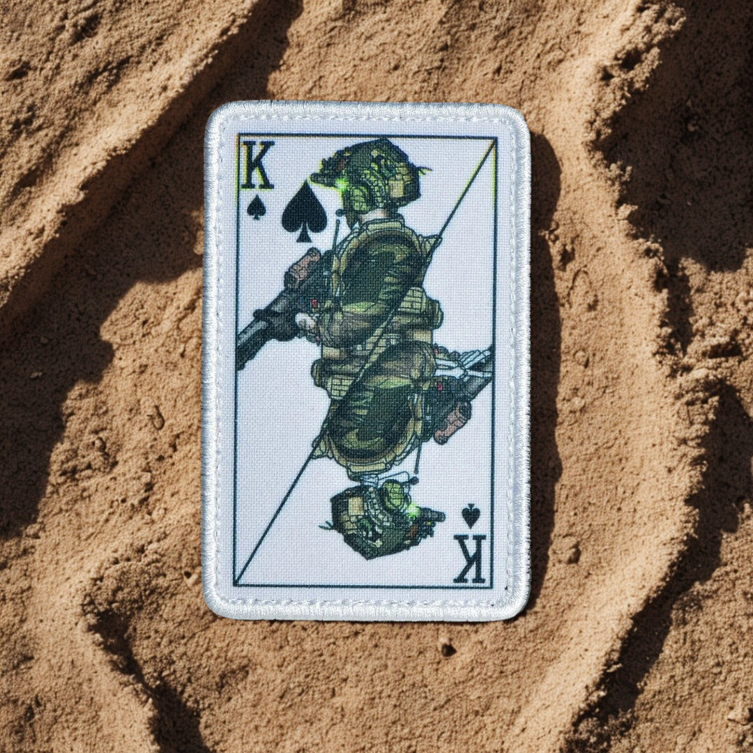 Set de Patchs "Cartes à Jouer" - Écussons Tactiques (Roi, Joker...)