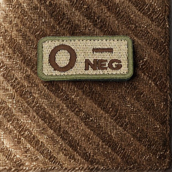 Patch Groupe Sanguin Brodé - Écusson d'Identification Médicale
