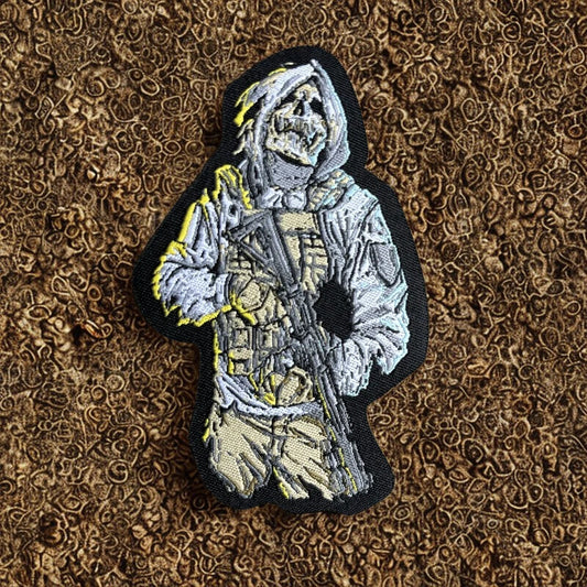 Patch "Le Spectre" - Écusson Artistique de Guerrier Fantôme