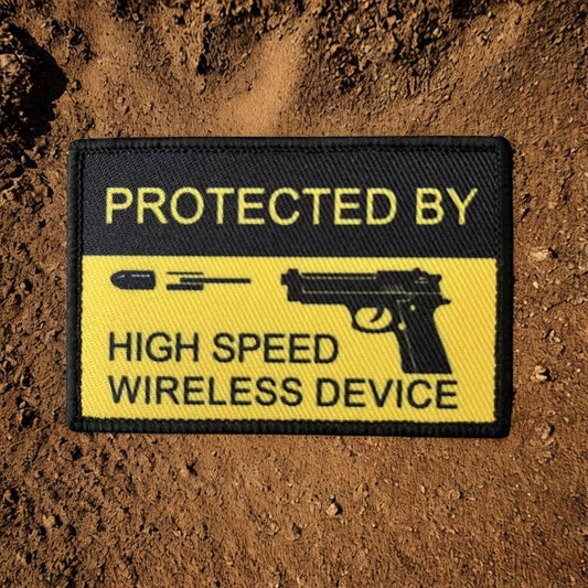 Patch Moral "High Speed Wireless Device" - Écusson Humour Tactique