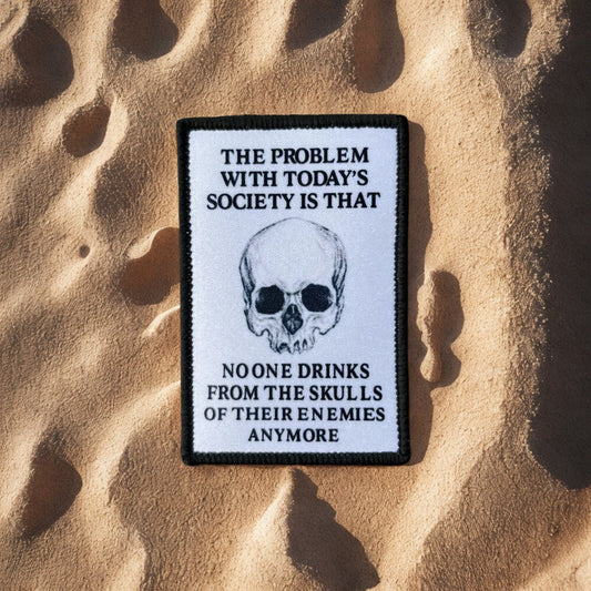 Patch Moral "Skulls of their Enemies" - Écusson Humour Noir Brodé