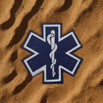 Écusson Étoile de Vie - Patch Médical PVC