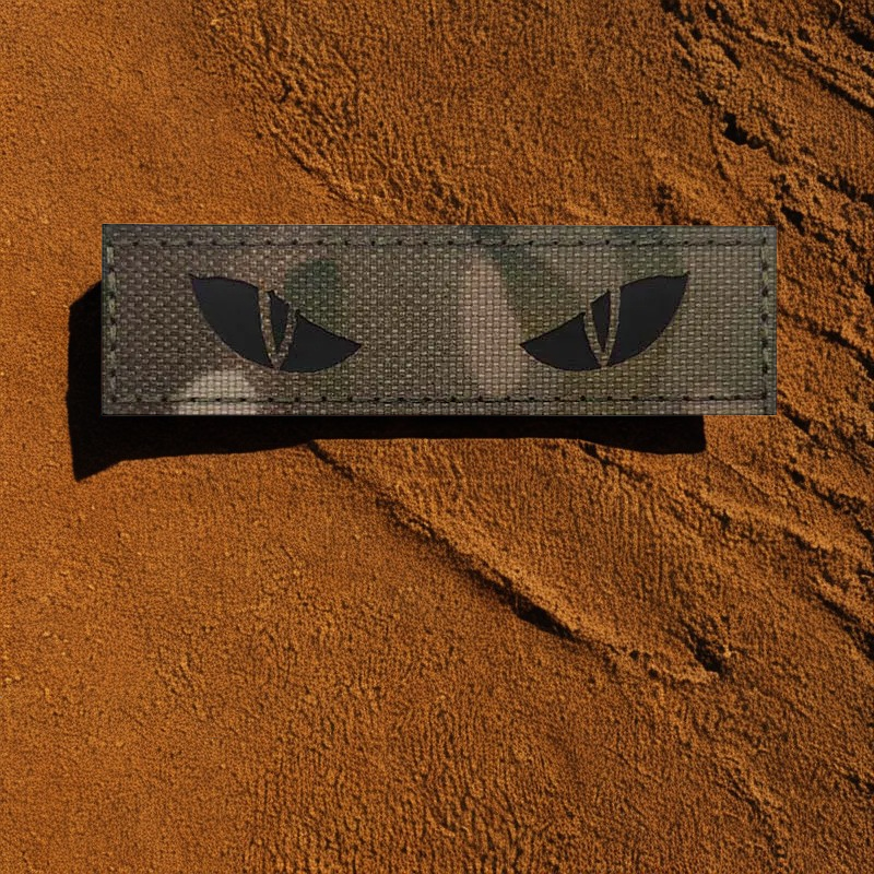 Patch "Yeux de Prédateur" Tactiques - Écusson Réfléchissant & Phosphorescent