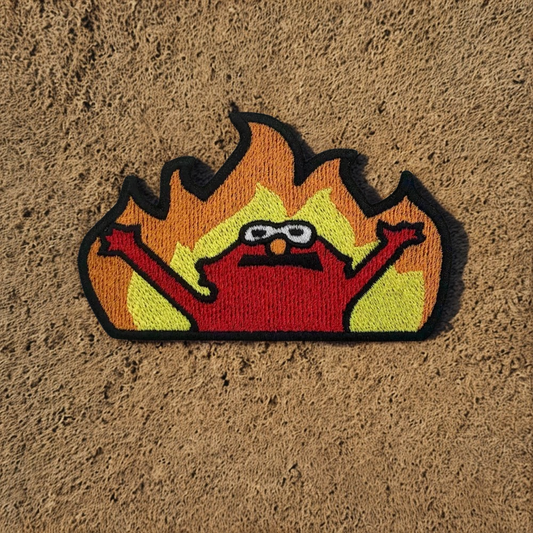 Patch "Hellmo" - Écusson du Mème "Elmo in Hell"