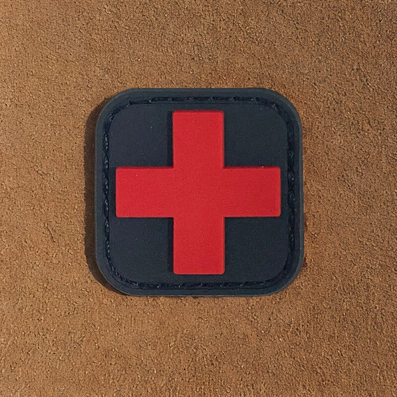 Patch Croix Médicale  - Écusson de Secours PVC 3D