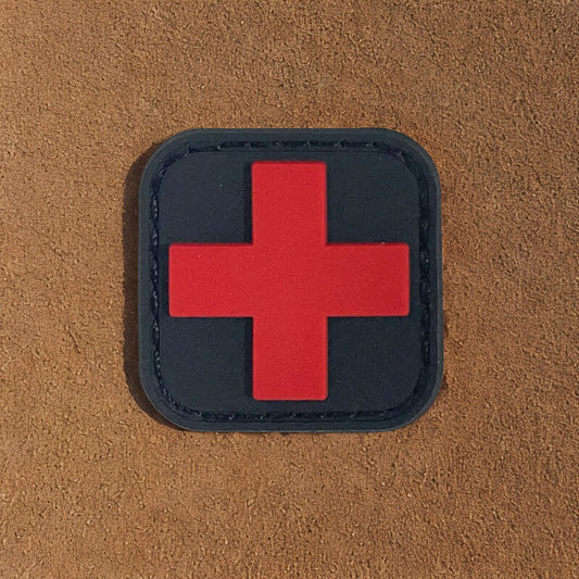 Patch Croix Médicale  - Écusson de Secours PVC 3D