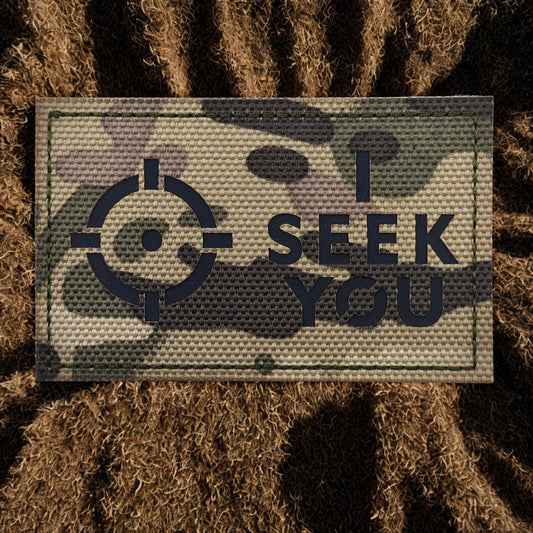 Patch Moral "I Seek You" (ICQ) - Écusson Tactique Camo
