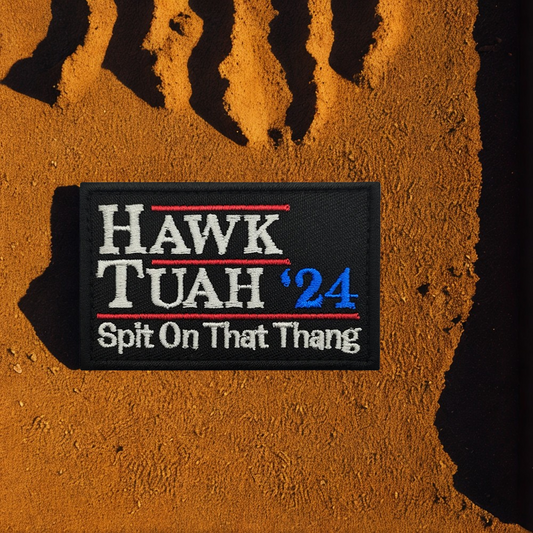 Patch Moral "Hawk Tuah Girl" - Insigne Viral pour Collection