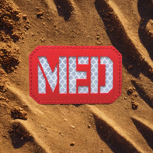 Patch "MED" Réfléchissant - Insigne Médical Tactique PVC