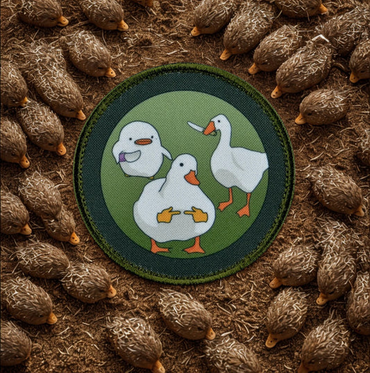Patch "L'Escouade des Volailles" - Écusson Oie, Canard et Poussin