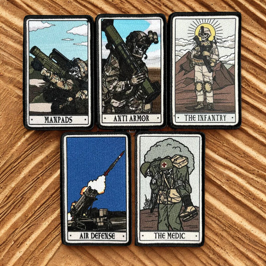 Collection de Patchs "Tarot Tactique" - Arcanes du Guerrier Moderne
