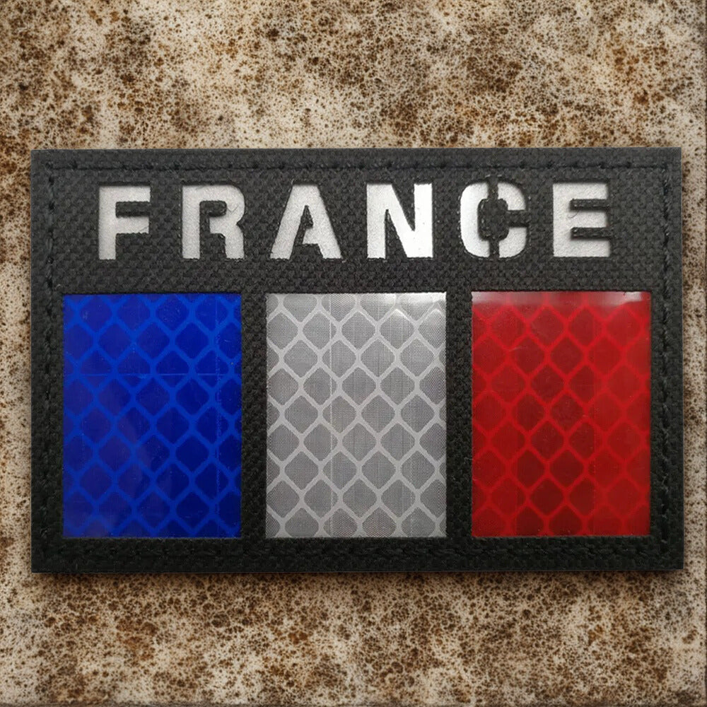 Patch PVC Drapeau Français - Écusson Tactique 3D Moderne