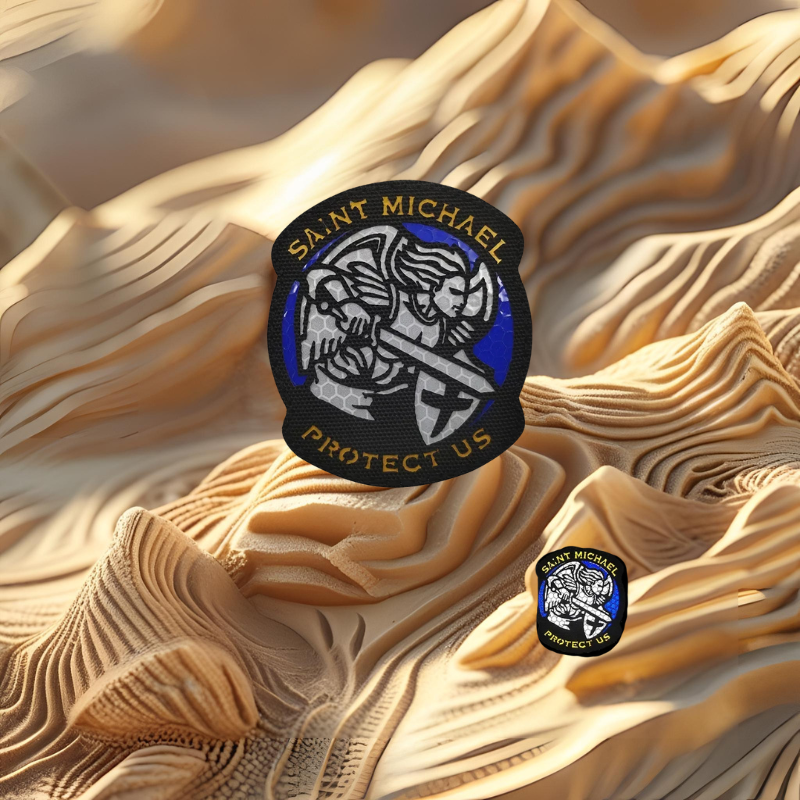Patch Saint Michel Archange - Écusson de Protection Réfléchissant